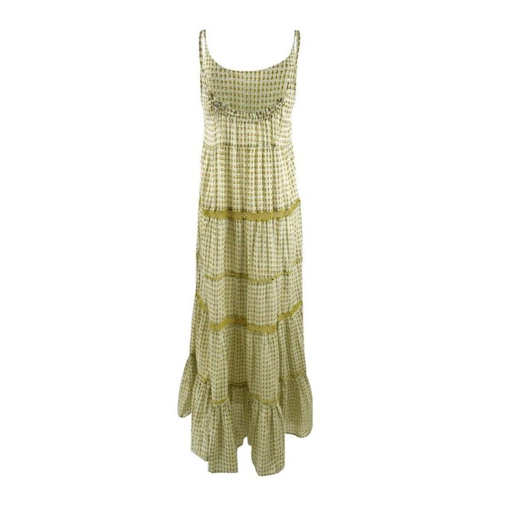 Free People Women's Midnight Dance Maxi Slip Dress (M, Light Grey Combo) - Picture 3 of 4
